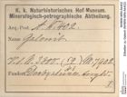 Etiketten zu Galenit (NHMW-MIN-Ak402)